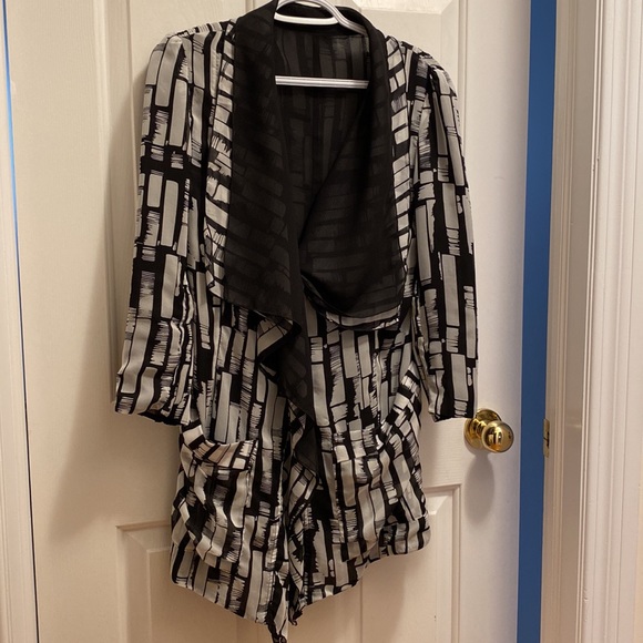 Reversible 3 button chiffon jacket - Picture 2 of 6